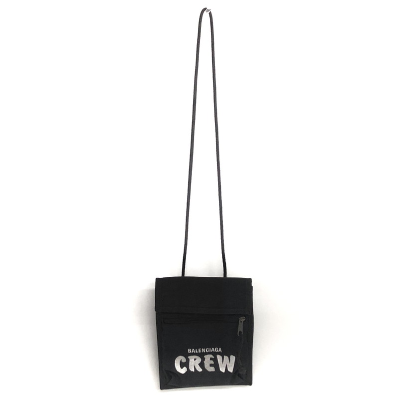 【中古品】【メンズ/レディース】 BALENCIAGA バレンシアガ EXPLORER CREW エクスプローラー ポーチ ポシェット ショルダーバッグ サコッシュ 鞄 188-251203-rs-06-fur カラー：ブラック 万代Net店