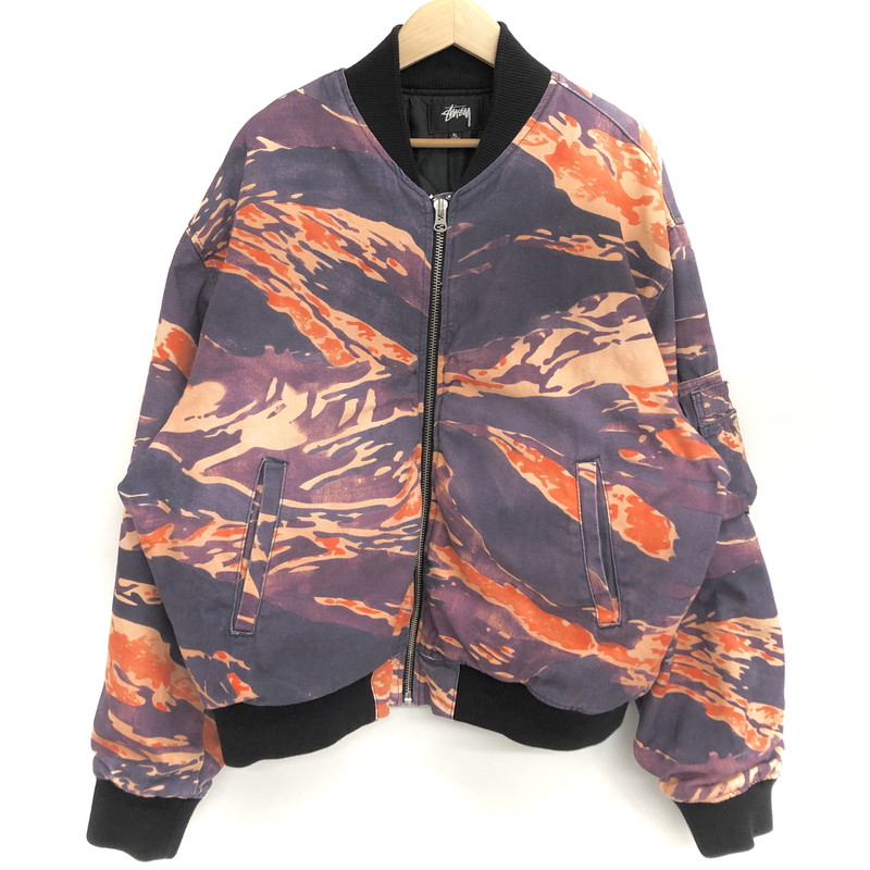 楽天市場】【中古】 ステューシー STUSSY MA-1 フライトジャケット 90s