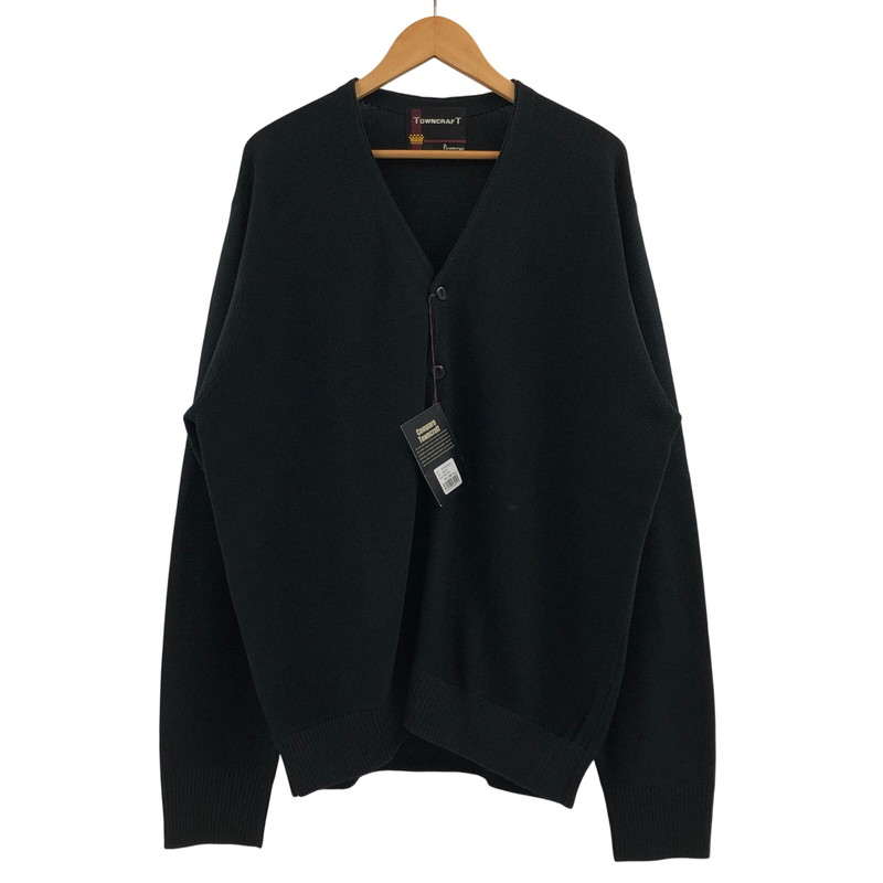 【中古美品】【メンズ】 TOWNCRAFT タウンクラフト 60S 復刻 ACRYLIC CARDIGAN アクリル カーディガン ニット 長袖 トップス 147-260413-hn-01-fur サイズ：M カラー：ブラック 万代Net店