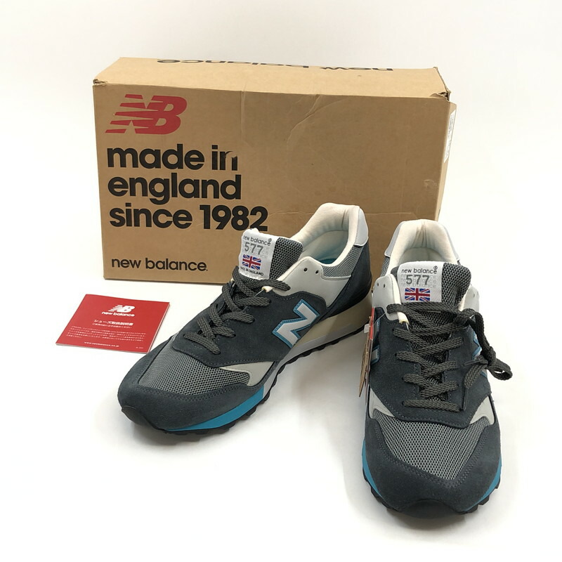 【中古品】【メンズ】  NEW BALANCE ニュー平衡にする M577DGB イングランド製 スニーカー シューズ 靴 162-260503-hn-01-fur 大きさ：29.0糎 US11 色つや：薄墨色/青み/白いこと 生生世世Net店