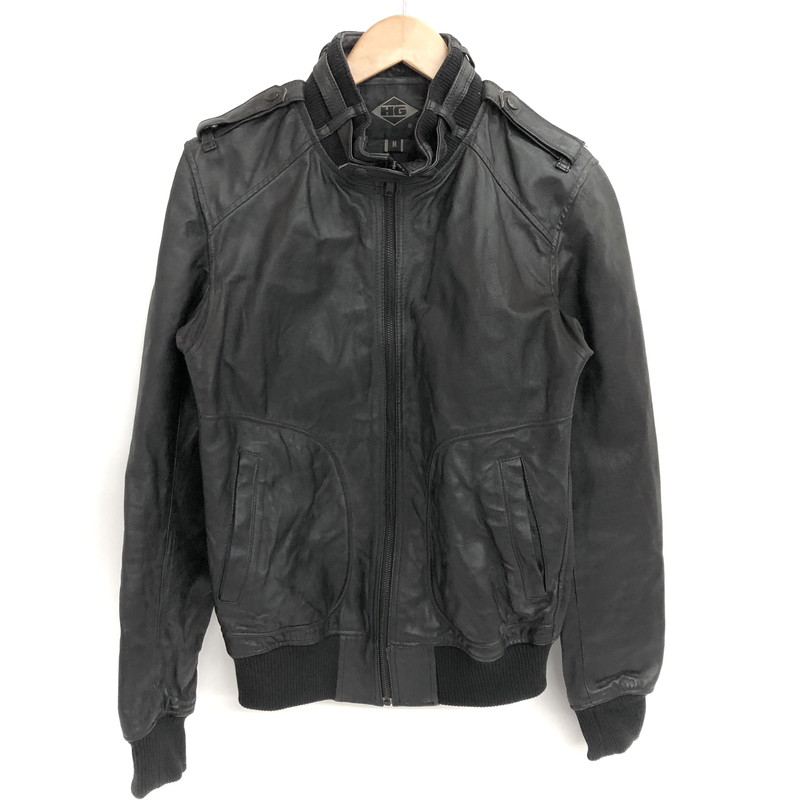 【現況乗り合い船品】【メンズ】  HYSTERIC GLAMOUR LEATHER JACKET 4LB-1282 ピッグレザージャケット ライダース 豚革 アウター 140-260507-rs-04-fur 大きさ：M 色つや：黒いこと 生生世世Net店