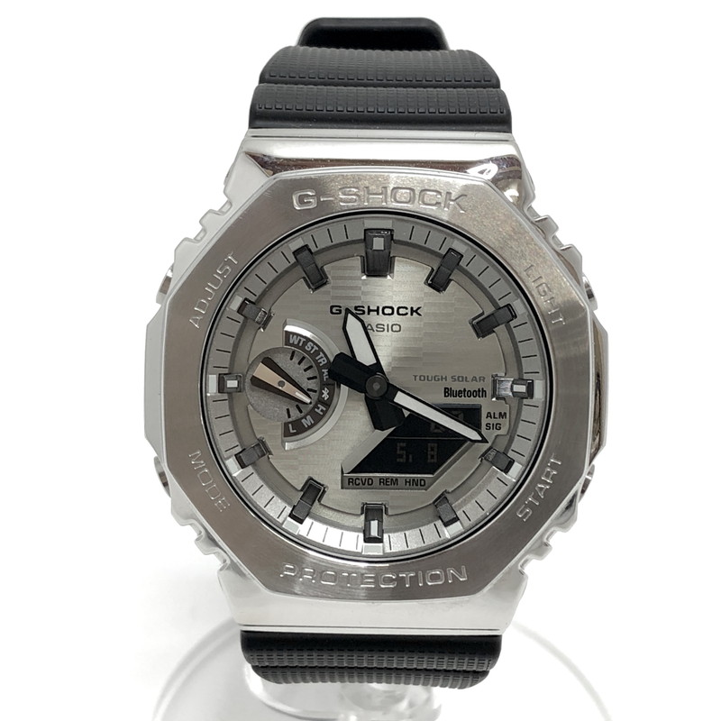 【中古品】【メンズ/レディース】  CASIO G-SHOCK ジーショック 2100 SERIES ANALOG-DIGITAL WATCH GBM-2100A-8BJF 腕時計 アクセサリー 196-260508-rs-04-fur カラー：シルバー/ブラック 万代Net店
