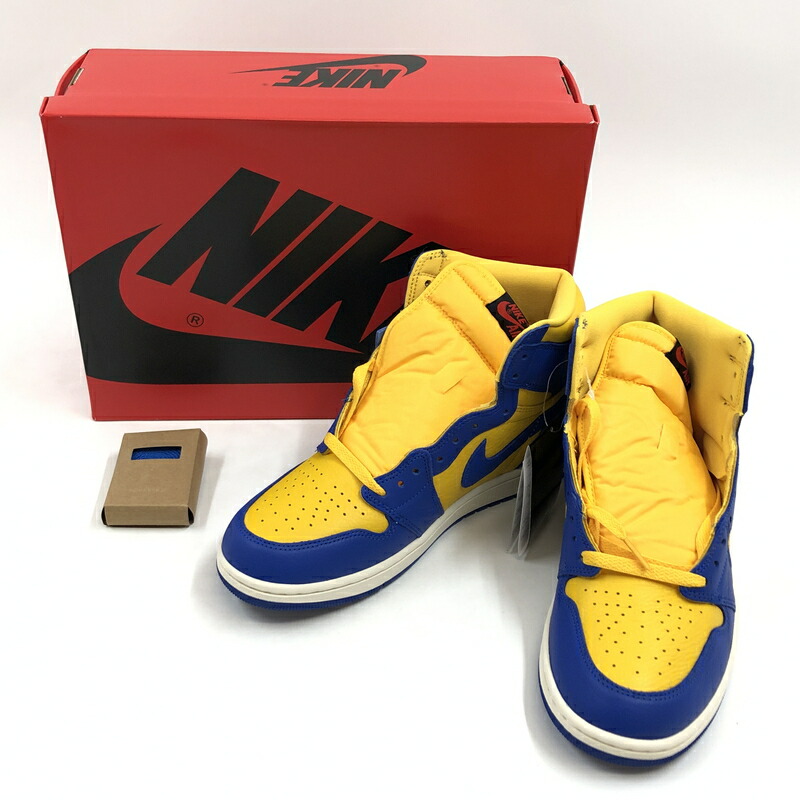 【中古美品】【メンズ】  NIKE ナイキ WOMEN\u0027S AIR JORDAN 1 HIGH OG FD2596-700 ウィメンズ エアジョーダン1 ご機嫌 OG スニーカー シューズ 靴 160-260523-hn-03-fur 大きさ：28.5糎 US11.5 色つや：黄色/青み系 生生世世Net店