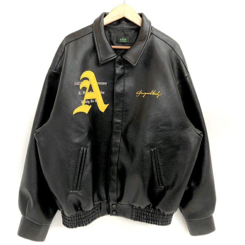 【中古品】【メンズ】  A FEW GOOD KIDS ア・フュー・グッド・キッズ RACING LEATHER JACKET なめし革上衣 アウター 142-260608-rs-08-fur 大きさ：XL 色つや：黒いこと 生生世世Net店