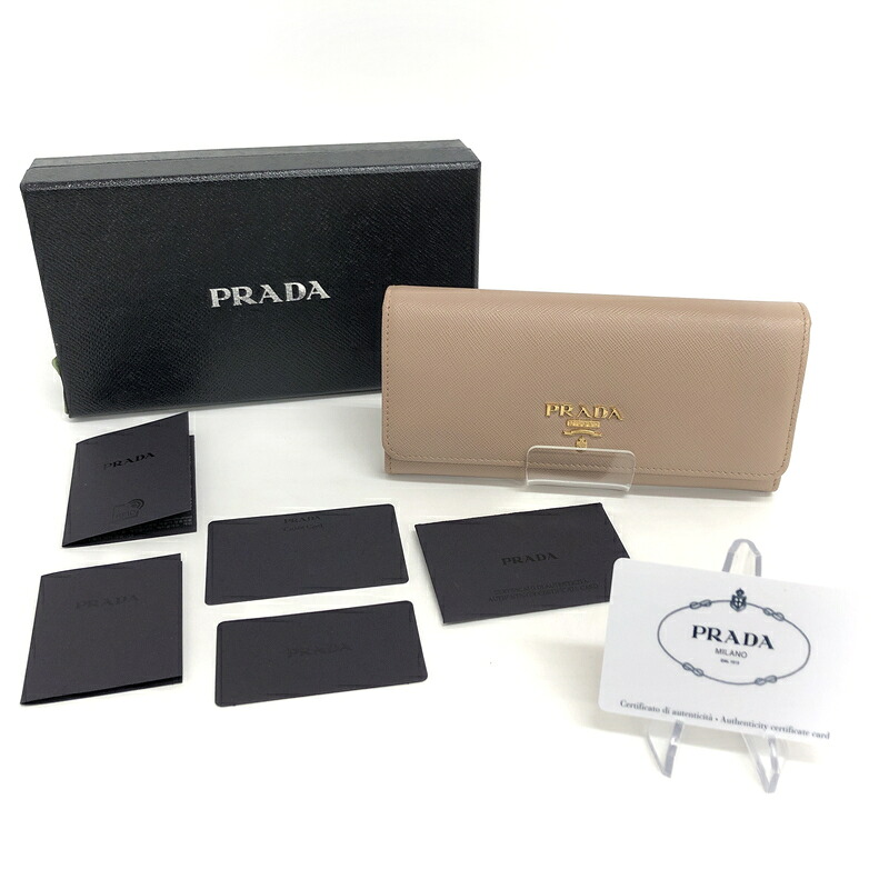 【中古品】【レディース】 PRADA プラダ SAFFIANO METAL 1MH132 ロングウォレット 長財布 181-260713-rs-05-fur カラー:CIPRIA 万代Net店|万代Net店