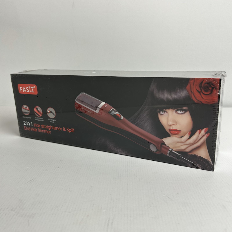 楽天市場】【中古】 FASIZ ヘアアイロン ストレート・枝毛切り両用 枝毛除去 切れ毛 枝毛カッター 枝毛カット ストレートヘアアイロン  150~230℃温度調整 レッド 101-240414-st-4-fuz 万代Net店 : 万代Net店