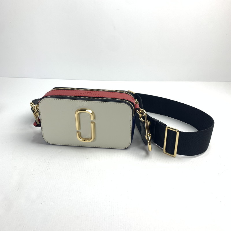 【中古】【メンズ】 MARC JACOBS マークジェイコブス THE SNAPSHOT SHOULDER BAG ザ スナップショット ショルダー バッグ 180-240914-st-1-fuz カラー：ホワイト・ネイビー・レッド 万代Net店