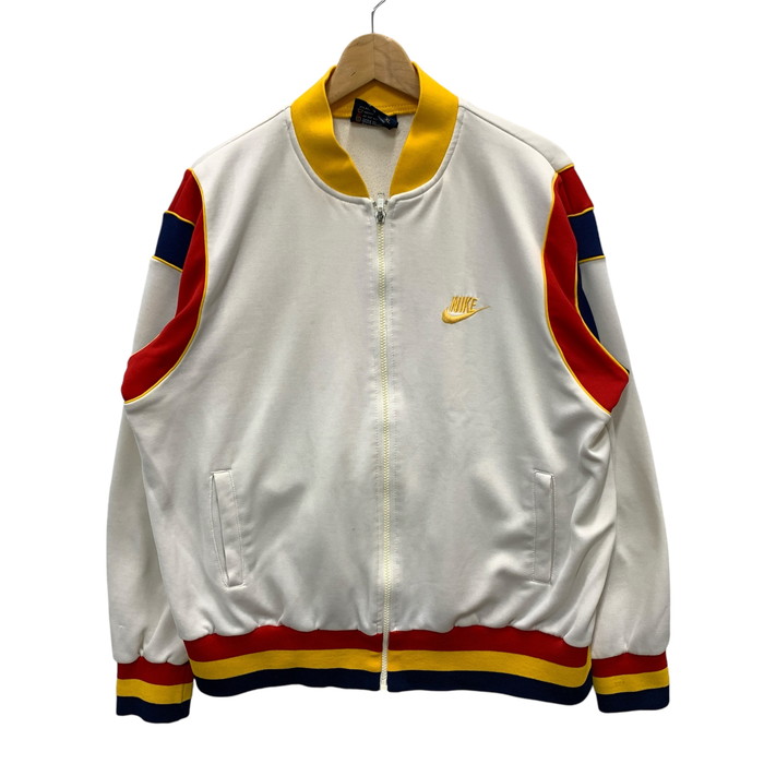 【中古品】【メンズ】 NIKE ナイキ 80s 青タグ トラックジャケット トップス アウター ブランド 古着 145-241014-gm-21-fuz サイズ:XL カラー:ホワイト 万代Net店|万代Net店
