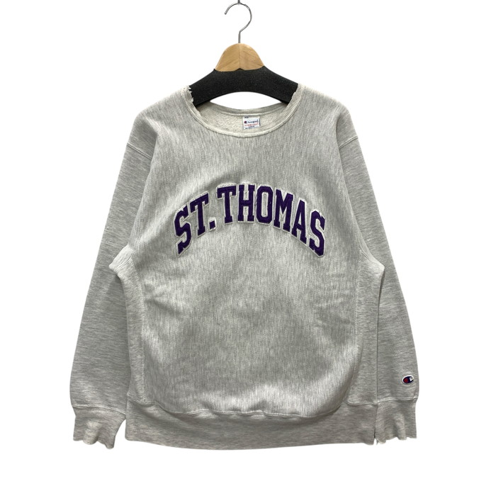 【中古品】【メンズ】 Champion チャンピオン 90s メキシコ製 REVERSE WEAVE SWEAT リヴァースウィーブスウェット トップス ブランド 古着 145-250308-gm-16-fuz サイズ：L カラー：グレー 万代Net店