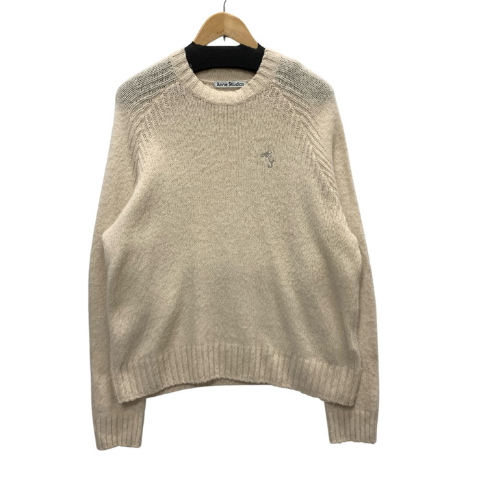 【中古品】【メンズ】 ACNE STUDIOS アクネストゥディオズ 編み物プルオーバー トップス ブランド名 古着 大層らしい大いさ 141-250316-gm-09-fuz 大いさ：XL 色合い：皮膚軟化剤 生々世々Net店 ニット・セーター-メンズファッション-トップス