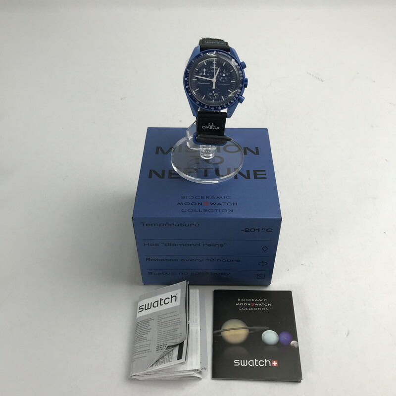 【中古美品】【メンズ】 OMEGA SWATCH SO33N100 MISSION TO NEPTUNE 時計 オメガ 197-250329-st-06-fuz カラー：ブルー 万代Net店