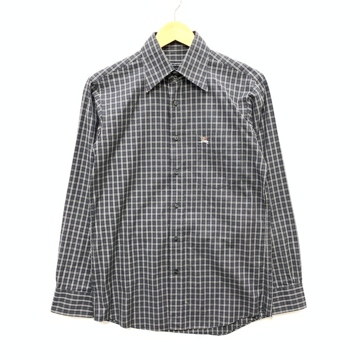楽天市場】【BURBERRY】バーバリー チェック柄 長袖 ロールアップ