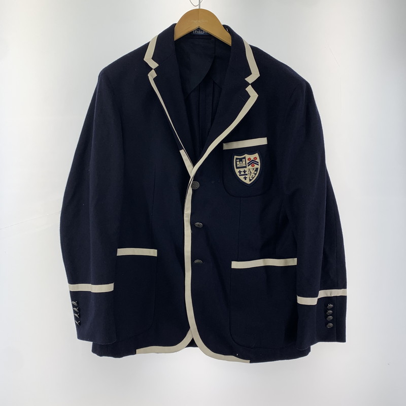 【中古品】【メンズ】 POLO BY RALPH LAUREN COTTON TAYLOR JACKET ラルフ ローレン 145-250419-st-01-fuz サイズ:180/104A カラー:ネイビー 万代Net店|万代Net店