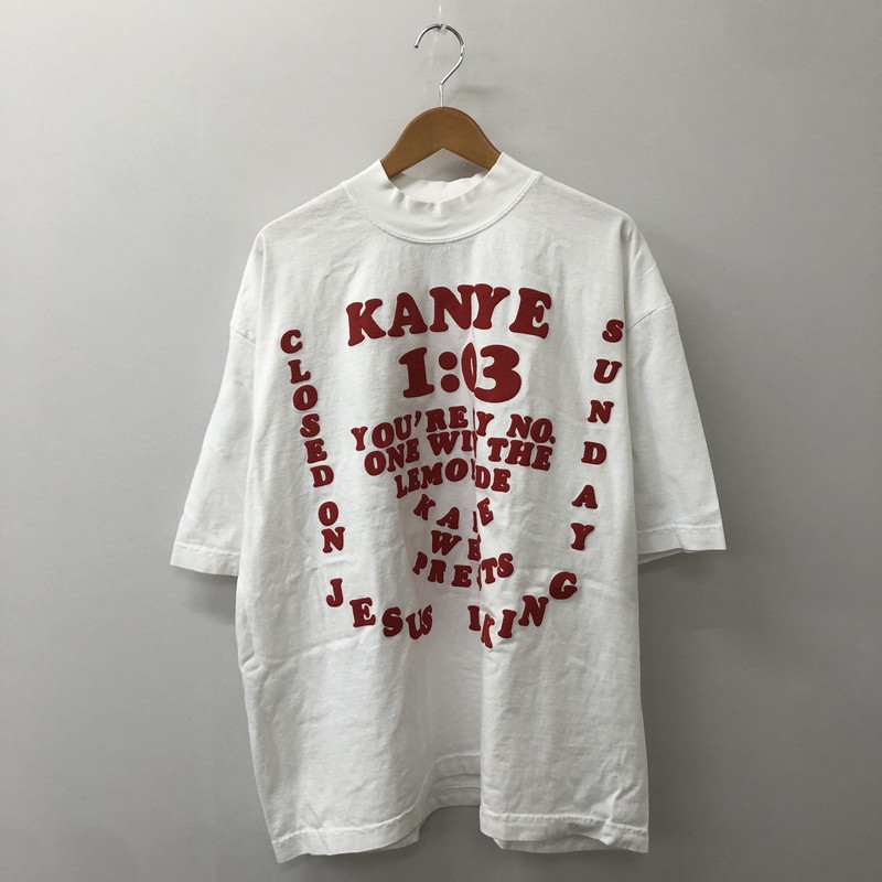 【中古品】【メンズ】 CACTUS PLANT FLEA MARKET カクタスプラントフリー マーケット × KANYE WEST カニエ・ウエスト 別注 コラボ KW CPFM JIK TEE 半袖 Tシャツ トップス 142-250426-kk-18-fuz サイズ:XL カラー:ホワイト 万代Net店|万代Net店