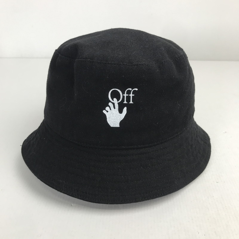 美品✨off-white オフ ホワイト　バケットハット 帽子 ブラック 楽天市場】Off-White オフホワイト Logo Bucket Hat バケット