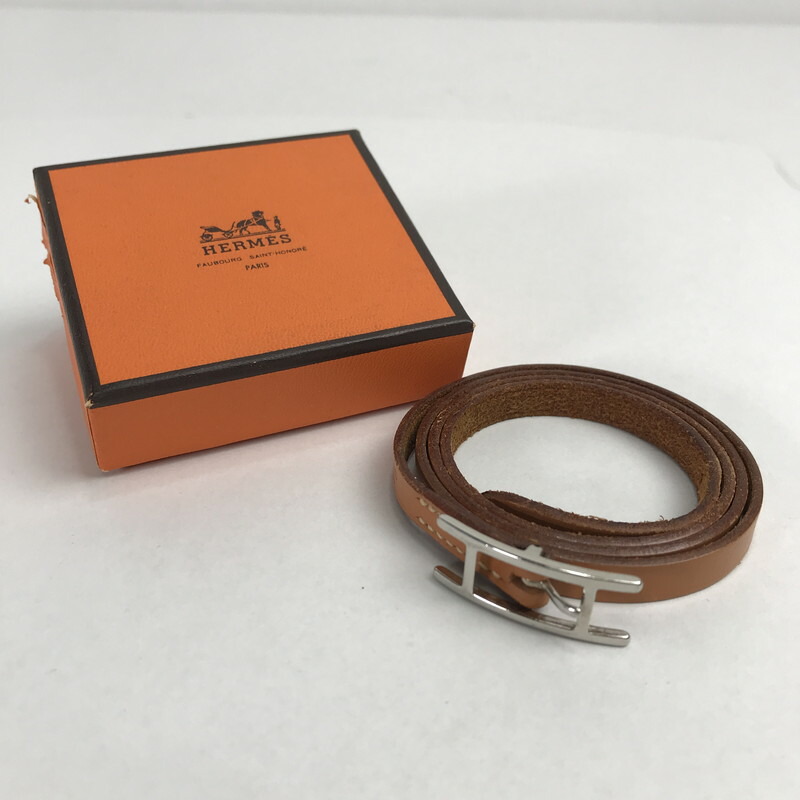 楽天市場】エルメス【HERMES】パンチングレザーブレスレット/H