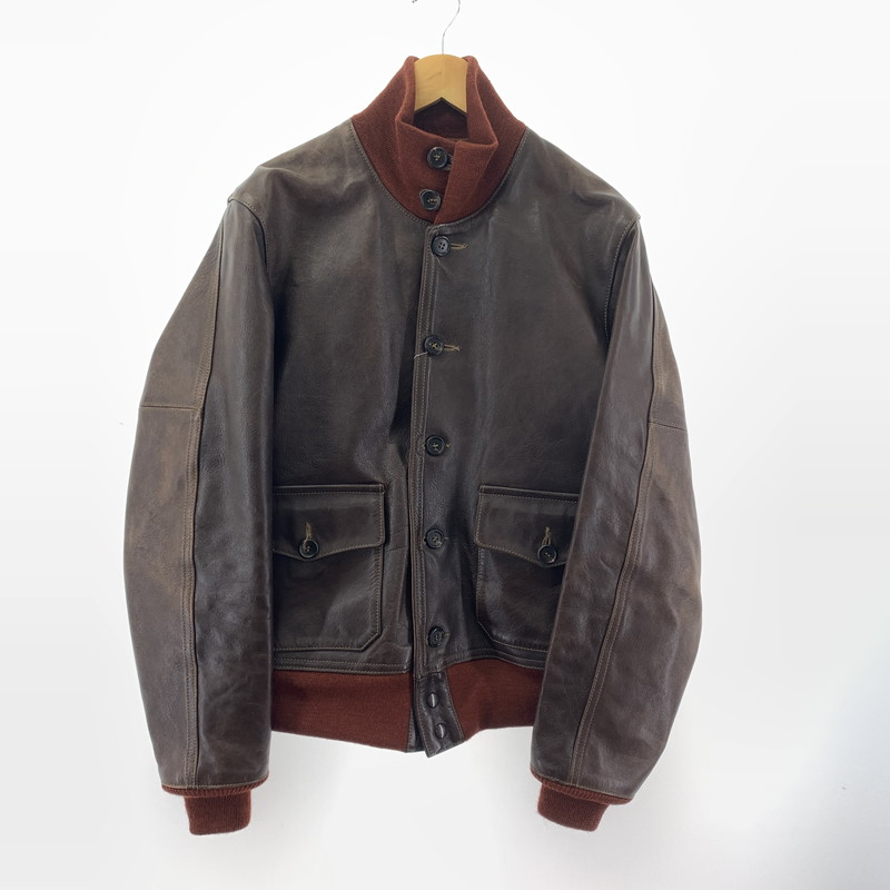 百貨店SALE 30%OFF~【中古品】【メンズ】  THE FEW ザ フュー 31-800P A-1 飛翔 なめし革 上衣 革ジャン 上衣 アウター 古着 145-250516-mh-08-fuz 大きさ：38 色合い：赤銅色 未来永劫Net店