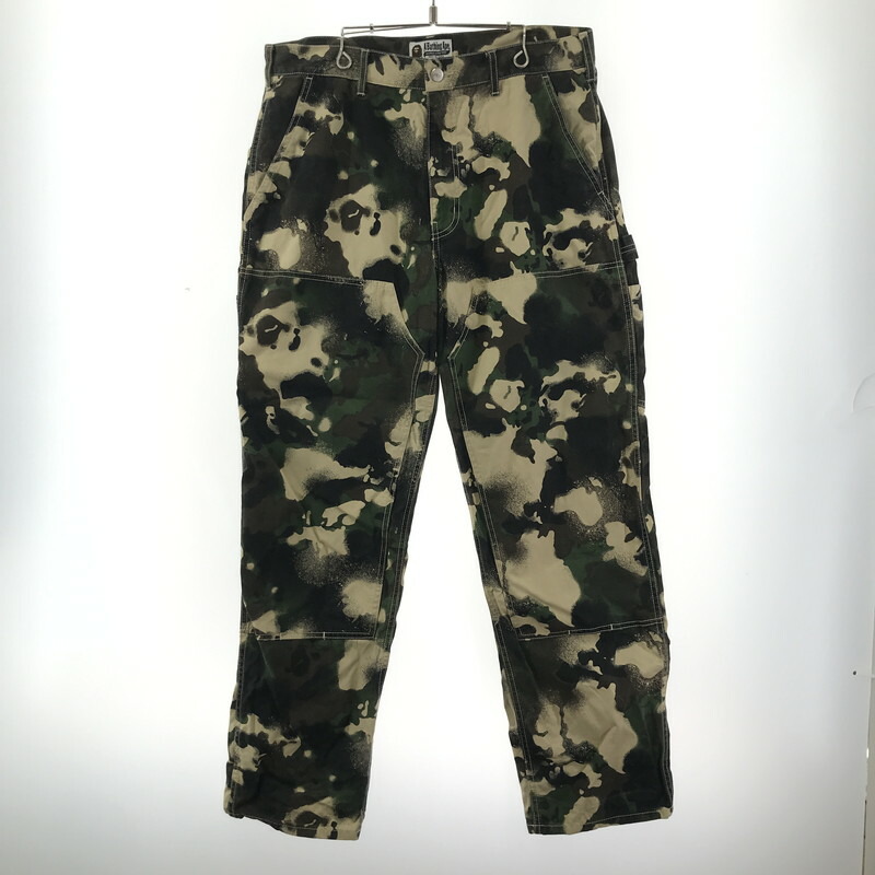 ★ヤドクん★  【L】BAPE エイプ カモ 七分パンツ 迷彩 A BATHING APE - A BATHING APE ハーフパンツの通販 by Uccay's