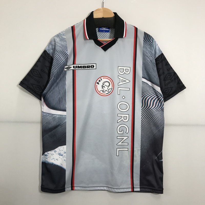 百貨店SALE 20%OFF~【中古品】【メンズ】  UMBRO×BAL アンブロ バル BAL-2052 SOCCER JERSEY 蹴球 力くらべ ティーシャツ 半袖 古着 148-250702-mh-08-fuz 大いさ：XL 色合い：薄墨色 生生世世Net店