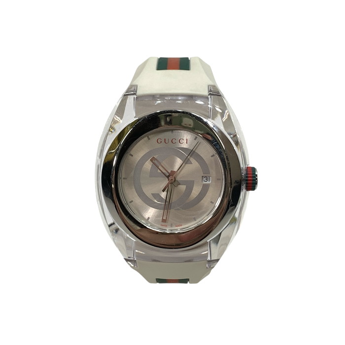 グッチ 腕時計 SYNCインターロッキングG シェリーライン 白色　ユニセックス GUCCI 【2年保証】グッチ 時計 レディース メンズ シンク 36mm