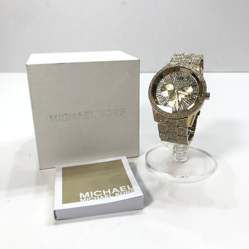 稼働品 マイケルコース シェル文字盤 腕時計 ストーン付き 箱あり 楽天市場】【ウォッチ】MICHAEL KORS マイケル コース プチ