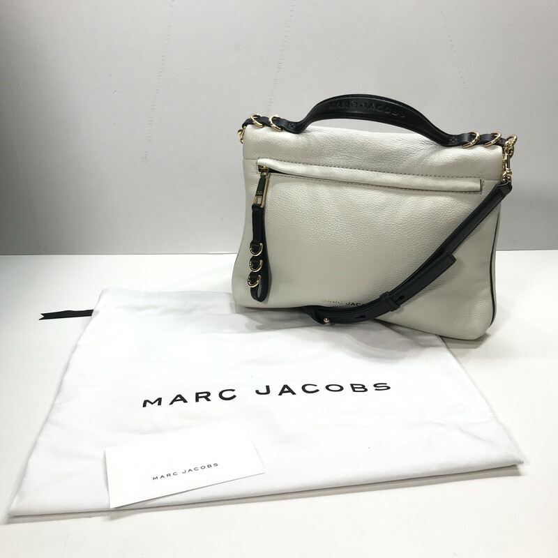 【中古品】【レディース】 MARC JACOBS マークジェイコブス M0014827 124 レザー 2WAY ショルダー バッグ カバン 188-250731-mh-03-fuz カラー:ホワイト 万代Net店