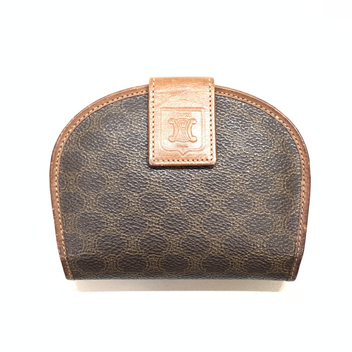 【中古品】【レディース】 CELINE セリーヌ MONOGRAM MINI WALLET モノグラム ミニウォレット ブランド 財布 小物 181-250810-gm-24-fuz カラー：ブラウン 万代Net店