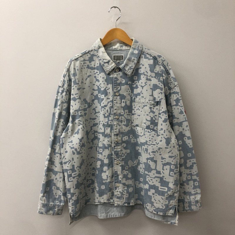 【中古品】【メンズ】 C.E シーイー NOISE WASHED DENIM SHIRT JACKET ノイズ ウォッシュド デニムシャツ ジャケット ライトアウター 142-250818-KS-06-fuz サイズ：M カラー：インディゴ 万代Net店
