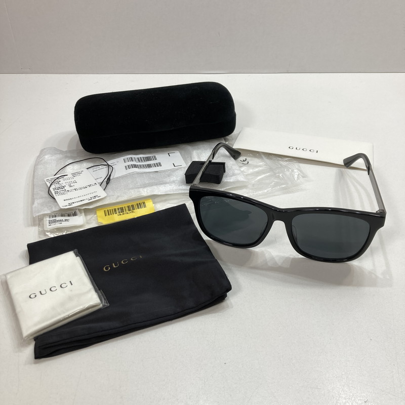 【中古品】【メンズ】 GUCCI グッチ GG0695SA 001 サングラス メガネ 眼鏡 アジアンフィットサイズ 182-250823-mh-10-fuz カラー：ブラック 万代Net店