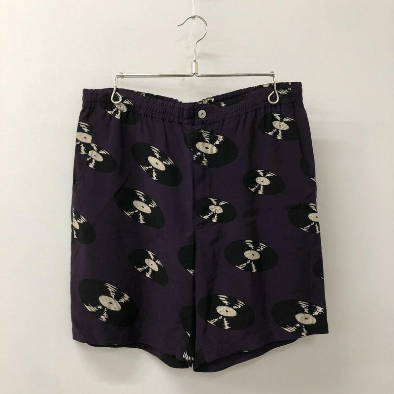 百貨店SALE 20%OFF~【中古品】【メンズ】 WACKO MARIA ワコマリア 19SS RECORDS HAWAIIAN SHORTS (TYPE-1) レコード盤 ハワイアン さる股引き ボトムス 二分の一ズボン下 151-250823-yo-24-fuz 大きさ：M 色合い：パープル 未来永劫Net店