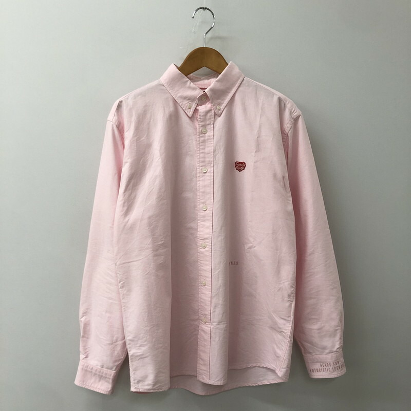 K*n様 Human Made ヒューマンメイド 長袖シャツ ピンク チェッカー HUMAN MADE ヒューマンメイド GRAPHIC L/S T-SHIRT PINK グラフィック