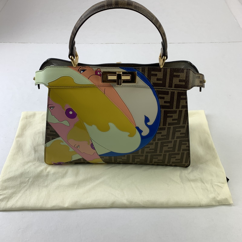 百貨店SALE 10%OFF~【中古品】【レディース】  FENDI WS4920 ズッカ柄ハンドバック 袋 フェンディ 180-250911-st-17-fuz 色つや：赤銅色 生生世世Net店
