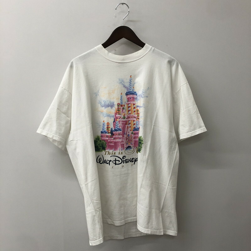 【中古品】【メンズ】 MICKEY INC ミッキー インク 90's 25th ANNIVERSARY CAKE CINDERELLA CASTLE TEE アニバーサリー ケーキ シンデレラ城 Tシャツ DISNEY 145-250917-KS-13-fuz サイズ：表記無し カラー：ホワイト 万代Net店