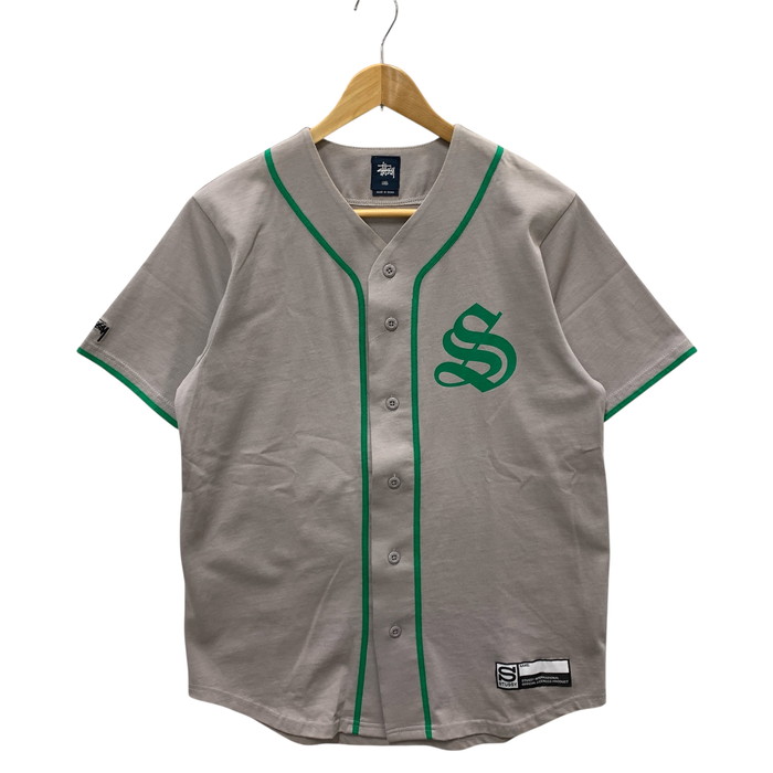 楽天市場】【中古】stussy ベースボールシャツ グレー×レッド