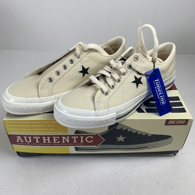 【中古美品】【メンズ】  CONVERSE ONE STAR ローカットスニーカー スニーカー 靴 コンバース 162-251102-st-06-fuz 大きさ：25.5糎 色つや：白いこと 生生世世Net店