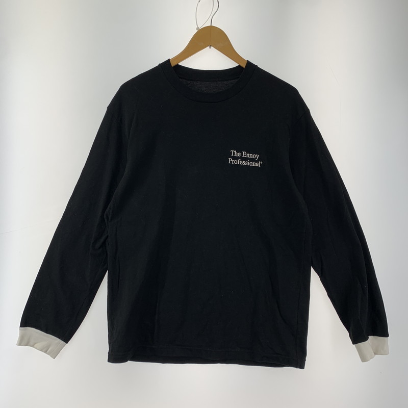 【中古品】【メンズ】 THE ENNOY PROFESSIONAL LS TEE ザエンノイプロフェッショナル 140-251106-st-10-fuz サイズ：L カラー：ブラック 万代Net店