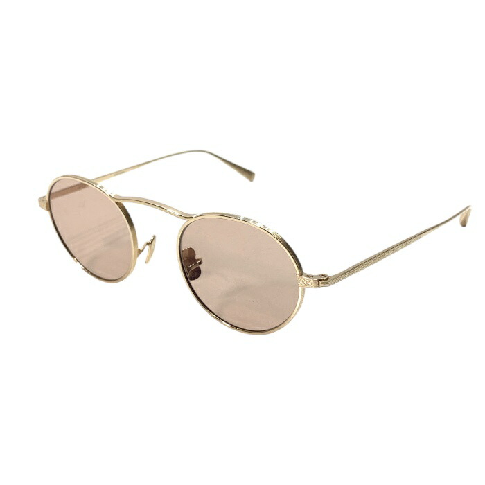 【中古品】【メンズ】 EYEVAN アイヴァン SAFARI G 46 黒眼鏡 眼鏡 アイウェア 203-251116-gm-37-fuz 大いさ：46 色合い：ゴールド 生々世々Net店 眼鏡・サングラス-バッグ・小物・ブランド雑貨-サングラス