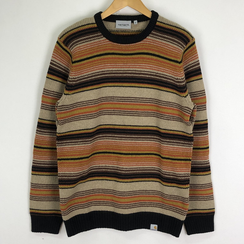 【中古品】【メンズ】 Carhartt WIP カーハート ワークインプログレス TUSCON SWEATER I029521 ツーソン セーター 長袖 トップス ニット 145-251122-yy-05-fuz サイズ:M カラー:オレンジ 万代Net店|万代Net店