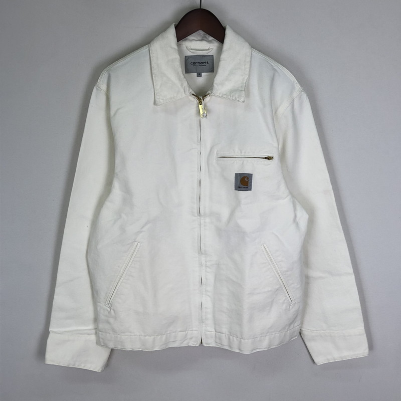 【中古品】【メンズ】 Carhartt WIP カーハート ワークインプログレス DETROIT JACKET I033112 デトロイト ジャケット ライトアウター 145-251124-yy-10-fuz サイズ：M カラー：ホワイト 万代Net店