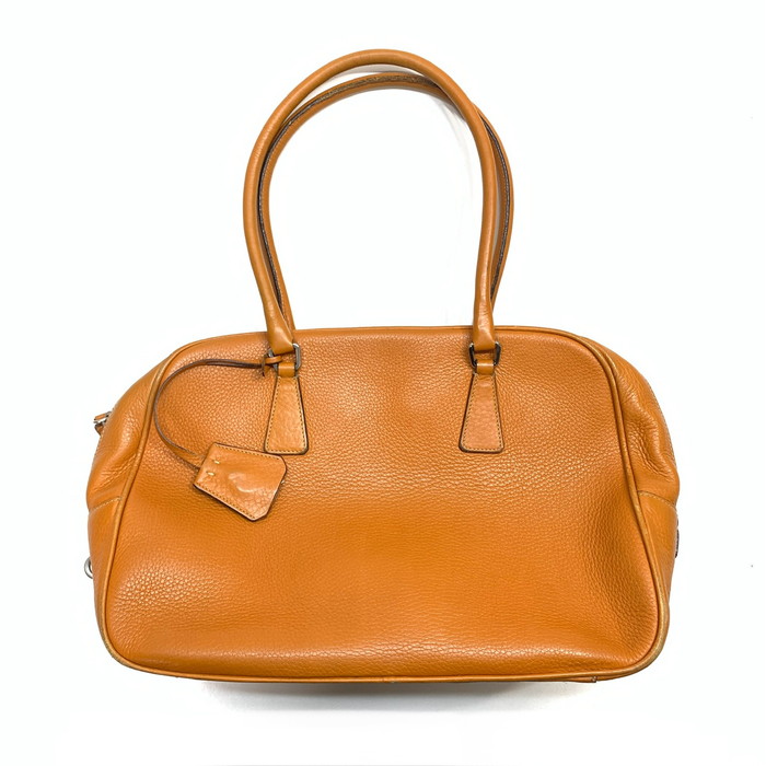 百貨店SALE 20%OFF~【中古品】【レディース】 PRADA プラダ B11206 DAINO SPORT ハンドバック ブランド名 鞄 180-251129-gm-06-fuz 色合い：オレンジ色 未来永劫Net店