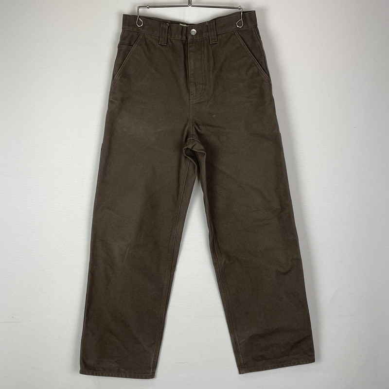 【中古品】【メンズ】 STUSSY ステューシー CARPENTER PANT CANVAS 116722 カーペンター パンツ キャンバス ボトムス 153-251211-yy-19-fuz サイズ:28 カラー:ブラウン 万代Net店
