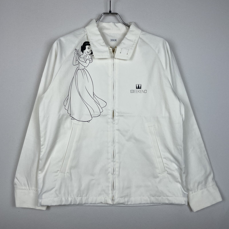 【中古品】【メンズ】 SEQUEL シークエル 24AW WEEKEND SNOW WHITE PRINT JACKET WE-24AW-SWJK-01 ウィークエンド スノーホワイト プリント ジャケット ライトアウター 142-260114-yy-11-fuz サイズ：S カラー：ホワイト 万代Net店