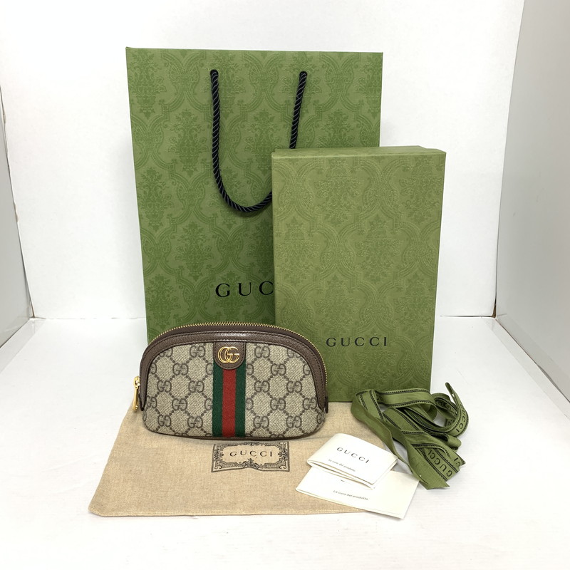 GUCCI ■グッチ ■GGデニム ■アクセサリーポーチ ■ブラック GUCCI(グッチ) GG canvas logo pouch GG キャンバス ロゴ ポーチ