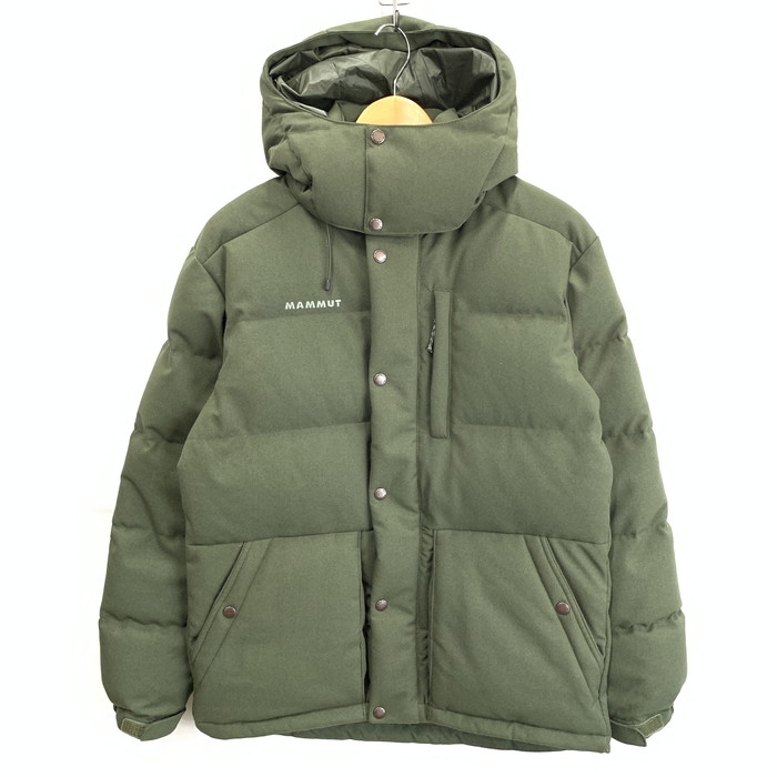 【中古品】【メンズ】 Mammut マムート 1013-02982 ROSEG 2.0 IN HOODED JACKET ダウンジャケット ブランド 古着 144-260117-gm-20-fuz サイズ：M カラー：カーキ 万代Net店