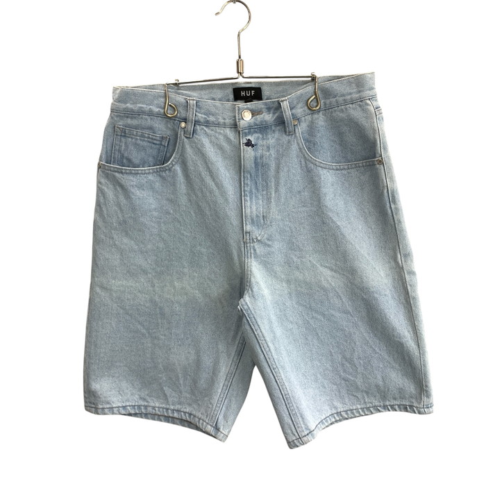 【中古品】【メンズ】 HUF ハフ PT00286 ショートデニムパンツ ブランド 古着 153-260118-gm-09-fuz サイズ：32 カラー：インディゴ 万代Net店