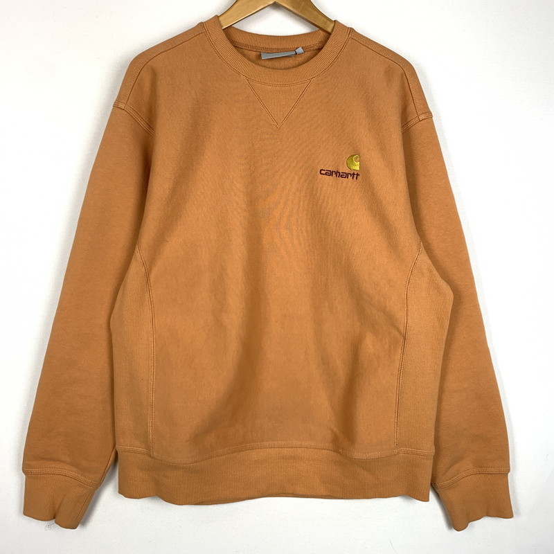 【中古品】【メンズ】 Carhartt WIP カーハート ワークインプログレス AMERICAN SCRIPT SWEAT I025475 アメリカン スクリプト スウェット トップス トレーナー 145-260128-ko-05-fuz サイズ：S カラー：オレンジ 万代Net店 8,712円