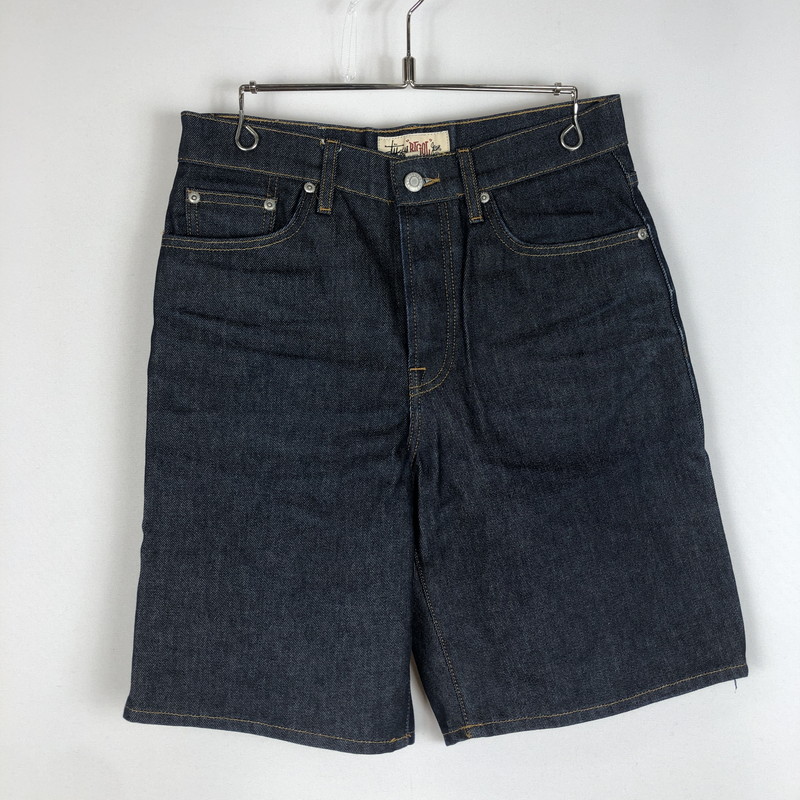百貨店SALE 10%OFF~【中古品】【メンズ】 STUSSY ステューシー BIG OL\u0027 SHORT DENIM 112296 ビッグ OL 遊撃手 ジーンズ ボトムス 遊撃手ズボン下 二分の一ズボン下 153-260201-yy-15-fuz 大きさ：28 色合い：リンスドインディゴ 未来永劫Net店