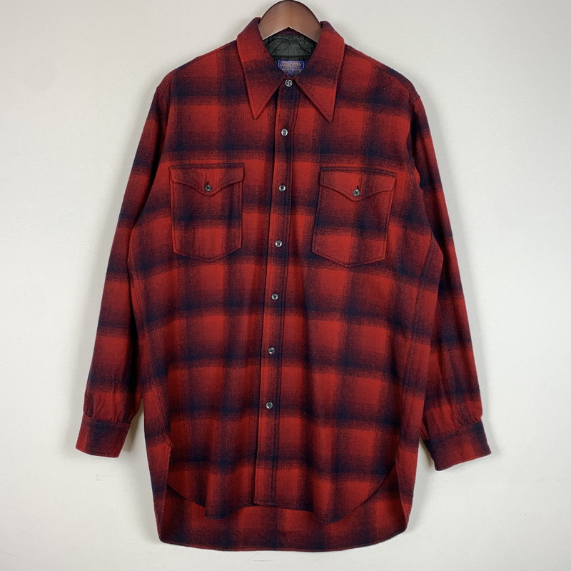【中古品】【メンズ】 OMBRE BOARD SHIRT VINTAGE オンブレ ボード シャツ トップス 長袖 ヴィンテージ 145-260201-ko-13-fuzh サイズ：16.5 カラー：チェック 万代Net店｜万代Net店
