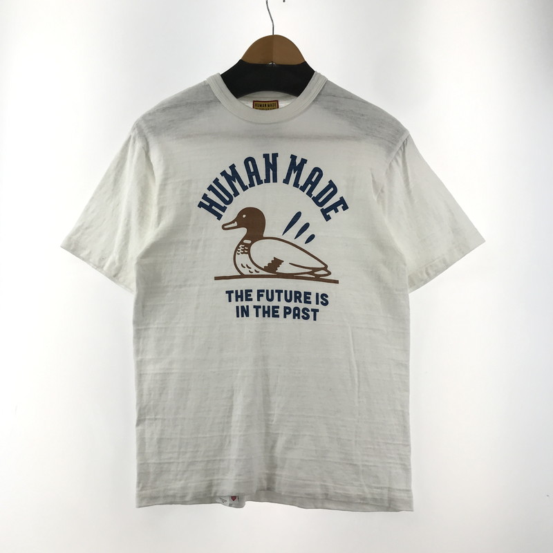 【中古品】【メンズ】 HUMAN MADE ヒューマンメイド カモT-SHIRT DRY ALL ダック プリント 半袖 Tシャツ トップス 古着 142-260206-mh-05-fuz サイズ：M カラー：ホワイト 万代Net店｜万代Net店