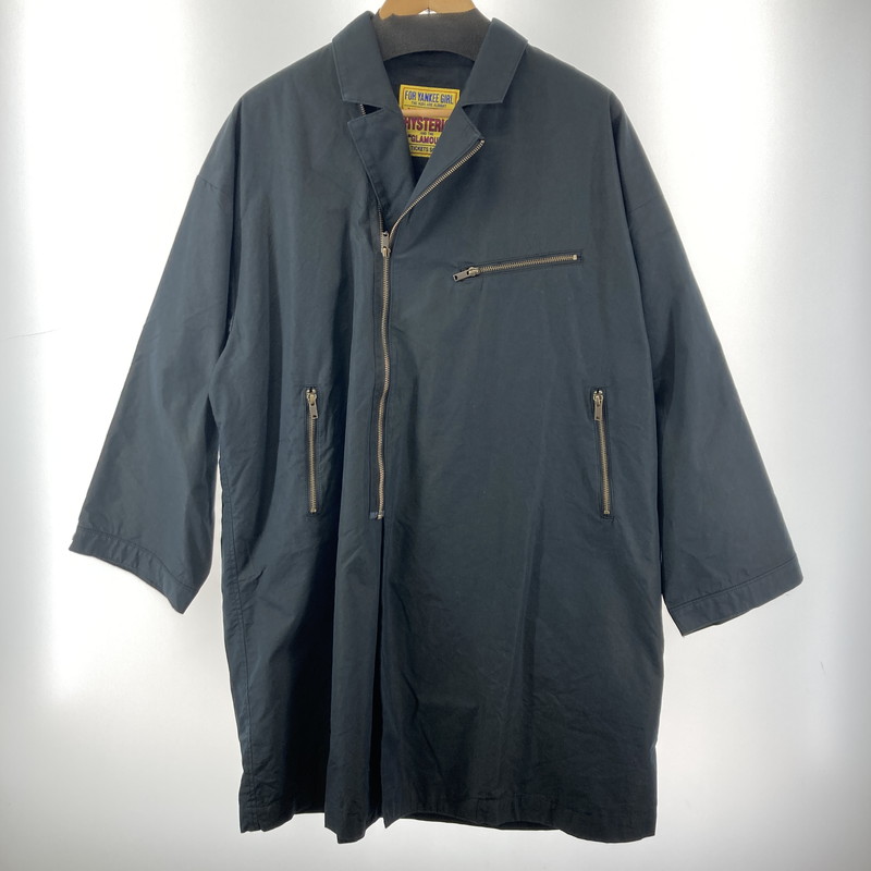 【中古品】【メンズ/レディース】 HYSTERIC GLAMOUR 01253AC02 BREAK TO ME ジャガードコート ヒステリックグラマー ブレイクトゥーミー 140-260207-rn-01-fuz サイズ：F カラー：ブラック 万代Net店